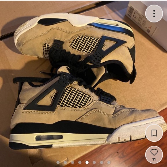 Nike Air Jordan 4 mushroom / fossil - Picture 4 of 8